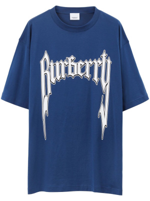 

Logo-print stretch-cotton shirt, Burberry Logo-print stretch-cotton shirt