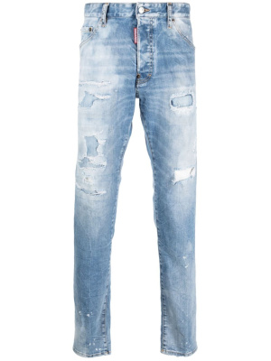 

Distressed-effect slim-cut jeans, Dsquared2 Distressed-effect slim-cut jeans