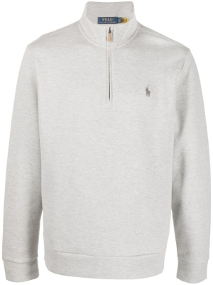 

Embroidered-logo cotton-blend jumper, Polo Ralph Lauren Embroidered-logo cotton-blend jumper