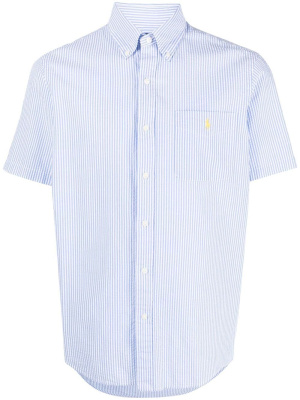 

Embroidered-logo candy stripe shirt, Polo Ralph Lauren Embroidered-logo candy stripe shirt