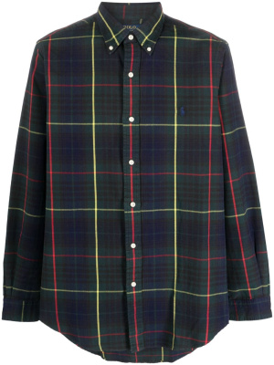 

Polo Pony plaid-check cotton shirt, Polo Ralph Lauren Polo Pony plaid-check cotton shirt