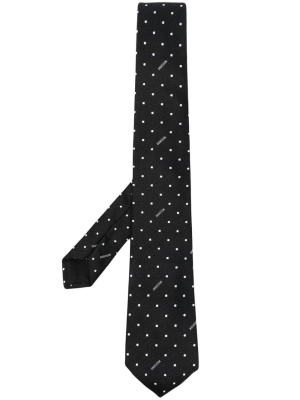 

Logo-print silk tie, Moschino Logo-print silk tie