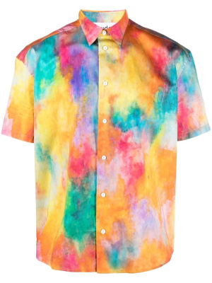 

Tie-dye print organic cotton shirt, Etudes Tie-dye print organic cotton shirt