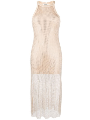 

Rhinestone-embellished knit mesh dress, SANDRO Rhinestone-embellished knit mesh dress