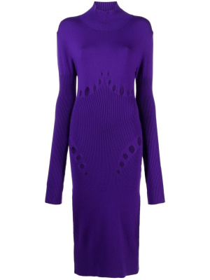 

Cut-out ribbed midi dress, Jean Paul Gaultier Cut-out ribbed midi dress