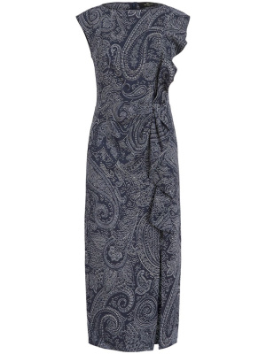

Paisley-print ruffled dress, ETRO Paisley-print ruffled dress