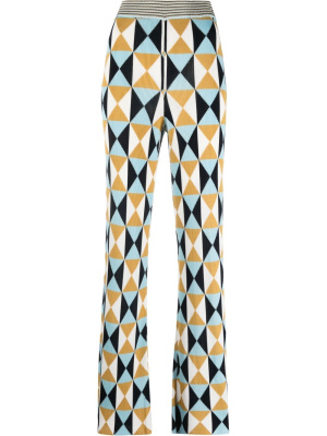 

Geometric pattern ribbed knit trousers, ETRO Geometric pattern ribbed knit trousers