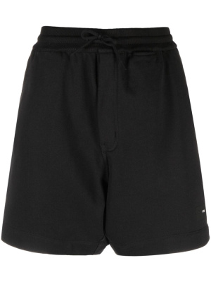 

Logo-patch stretch-organic shorts, Y-3 Logo-patch stretch-organic shorts
