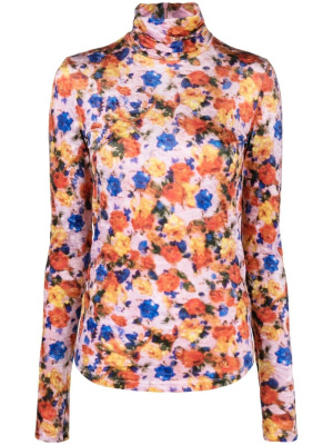 

Giloyela floral turtle neck top, ISABEL MARANT Giloyela floral turtle neck top