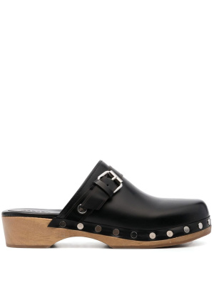 

Stud-embellished leather clogs, ISABEL MARANT Stud-embellished leather clogs