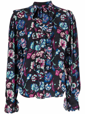 

Floral-print silk blouse, ISABEL MARANT Floral-print silk blouse