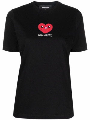 

Cartoon heart print T-shirt, Dsquared2 Cartoon heart print T-shirt