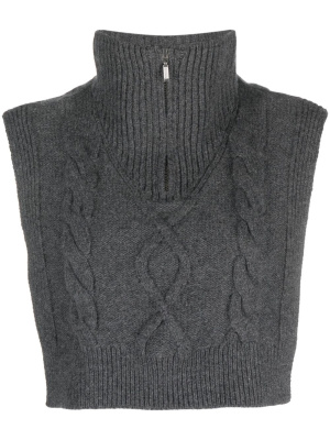 

Cable-knit cropped collar, A.P.C. Cable-knit cropped collar