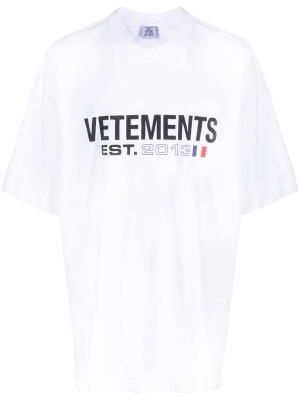 

Logo-print cotton T-shirt, VETEMENTS Logo-print cotton T-shirt