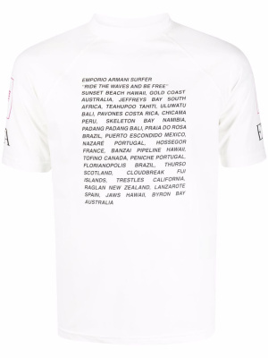 

Text-slogan print T-shirt, Emporio Armani Text-slogan print T-shirt