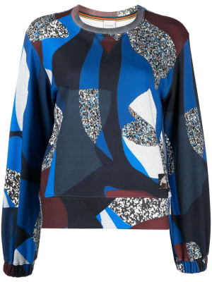 

Abstract-pattern cotton sweatshirt, Paul Smith Abstract-pattern cotton sweatshirt