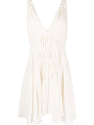 

Shirred-effect V-back dress, ISABEL MARANT Shirred-effect V-back dress