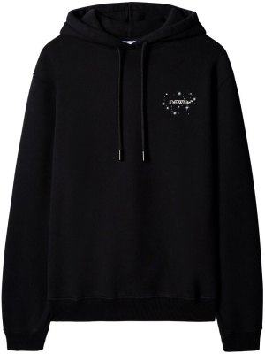 

Bling Star Arrow-motif cotton hoodie, Off-White Bling Star Arrow-motif cotton hoodie