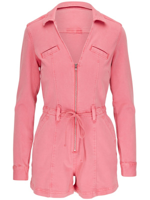 

Zip-up long-sleeve playsuit, PAIGE Zip-up long-sleeve playsuit