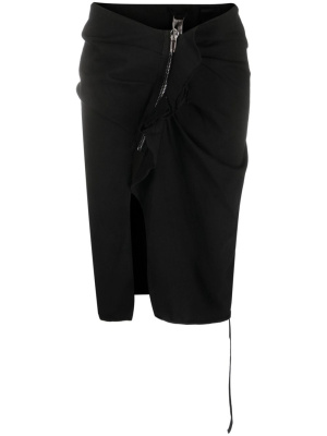 

Zip-detail pencil skirt, Rick Owens DRKSHDW Zip-detail pencil skirt