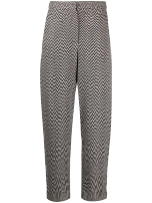 

Tailored herringbone-pattern trousers, Emporio Armani Tailored herringbone-pattern trousers