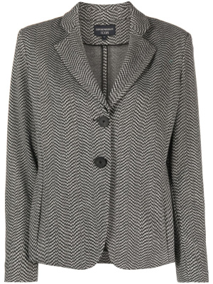 

Single-breasted herringbone-pattern blazer, Emporio Armani Single-breasted herringbone-pattern blazer