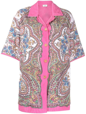 

Paisley-print short-sleeve shirt, ETRO Paisley-print short-sleeve shirt