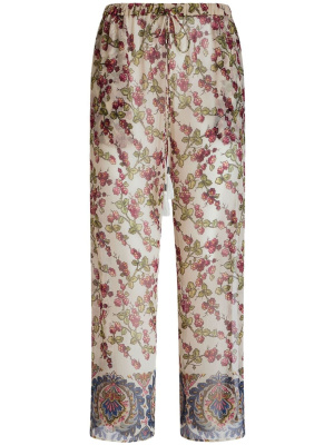 

Berry-print cropped trousers, ETRO Berry-print cropped trousers