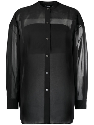 

Sheer long-sleeve shirt, Theory Sheer long-sleeve shirt
