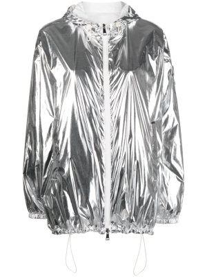 

Metallic-finish hooded jacket, Moncler Metallic-finish hooded jacket