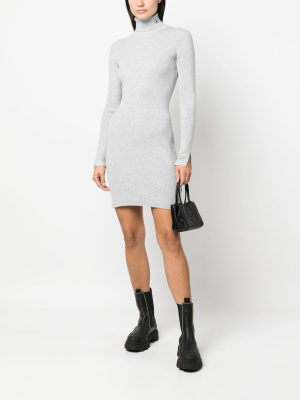 

Embroidered-logo roll neck dress, Calvin Klein Jeans Embroidered-logo roll neck dress