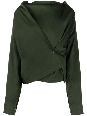 

Band-collar asymmetric shirt, Lemaire Band-collar asymmetric shirt