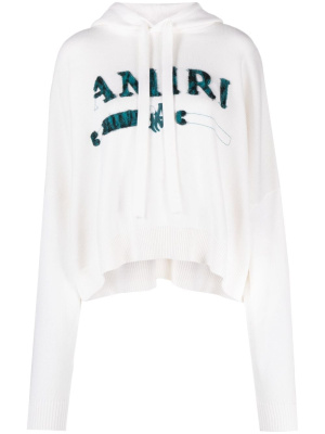 

Logo-print drawstring hoodie, AMIRI Logo-print drawstring hoodie