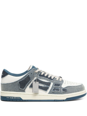 

Skel Top low-top denim sneakers, AMIRI Skel Top low-top denim sneakers