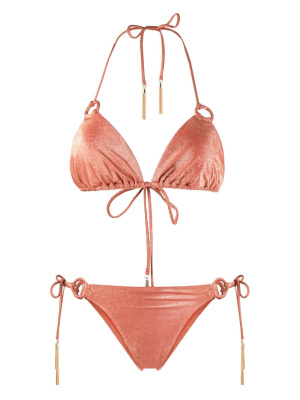 

Devi metallic O-ring bikini set, ZIMMERMANN Devi metallic O-ring bikini set