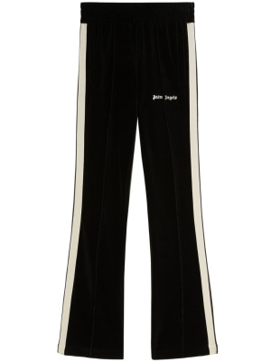 

Stripe-detail velvet track pants, Palm Angels Stripe-detail velvet track pants