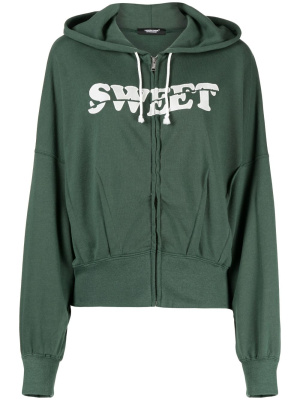 

Logo-print ballooned jacket, Undercover Logo-print ballooned jacket