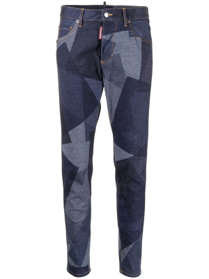 

Panelled-effect slim-fit jeans, Dsquared2 Panelled-effect slim-fit jeans