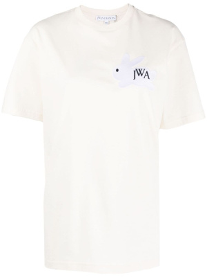 

Logo-embroidered cotton T-shirt, JW Anderson Logo-embroidered cotton T-shirt