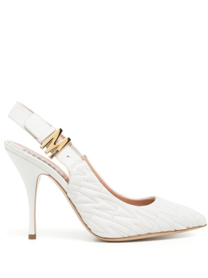 

Padded leather pumps, Moschino Padded leather pumps