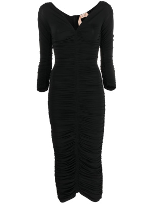

Ruched midi dress, Nº21 Ruched midi dress