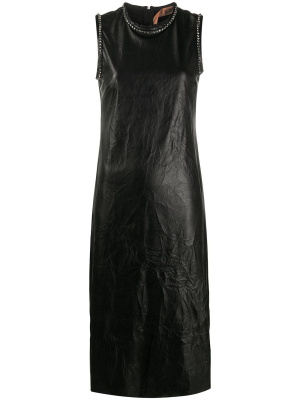 

Crystal-Embellished Eco-Leather Dress, Nº21 Crystal-Embellished Eco-Leather Dress