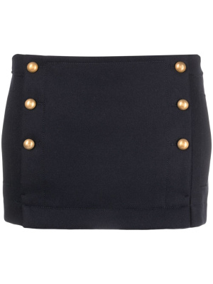 

Button-detail virgin wool-blend miniskirt, Nº21 Button-detail virgin wool-blend miniskirt