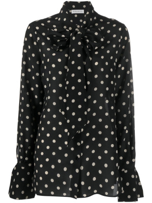

Polka-dot silk blouse, Nina Ricci Polka-dot silk blouse