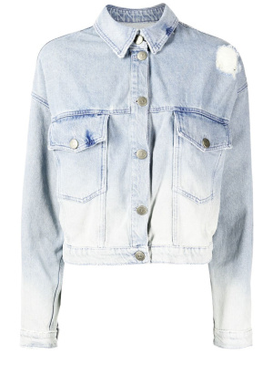 

Logo patch denim jacket, TWINSET Logo patch denim jacket