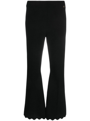 

Flared scallop-trim trousers, TWINSET Flared scallop-trim trousers