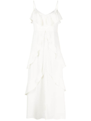 

Ruffled maxi slip dress, TWINSET Ruffled maxi slip dress
