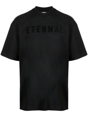 

Eternal logo-flocked cotton T-Shirt, Fear Of God Eternal logo-flocked cotton T-Shirt