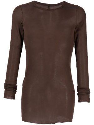 

Ribbed long-sleeve sweatshirt, Rick Owens Ribbed long-sleeve sweatshirt