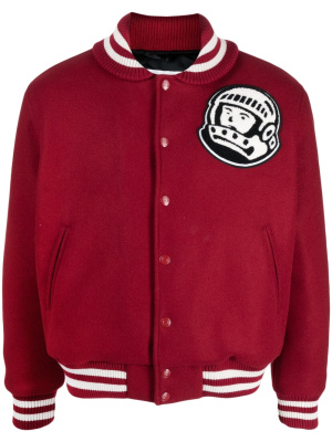 

Logo-print press-stud bomber jacket, Billionaire Boys Club Logo-print press-stud bomber jacket